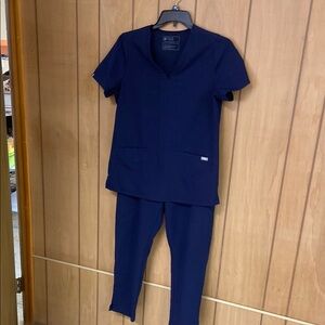 Navy Blue Women's Scrub Set